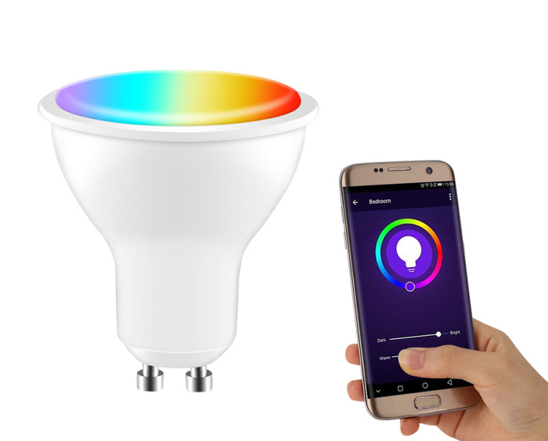 Aubess Tuya Zigbee Smart Bulbs GU10  Smart Lighting 5W  RGB+CCT 100-240V 5W Dimmable LED Light Bulb Voice Control