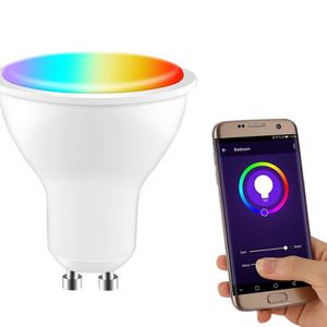 Aubess Tuya Zigbee Smart Bulbs GU10  Smart Lighting 5W  RGB+CCT 100-240V 5W Dimmable LED Light Bulb Voice Control