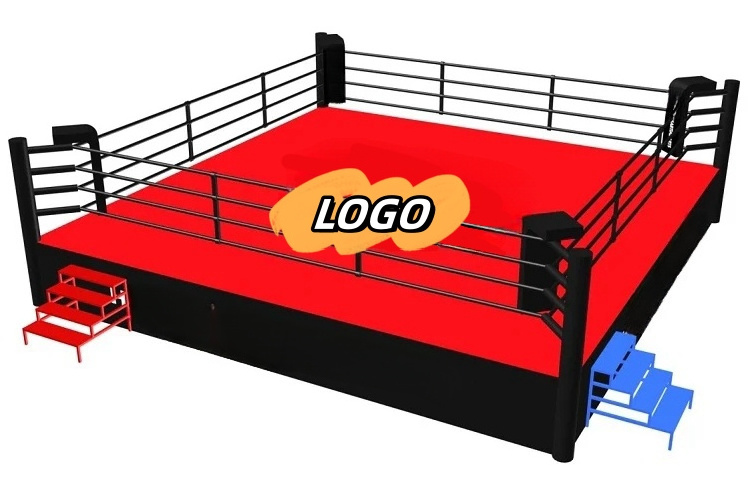 Professional Customized Size Logo Table Flooring Boxing Ring Price PVC Canvas Taekwondo Karate Wrestling Judo Boxing Ring