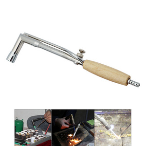 Adjustable Flame Gas Wood Handle Welding Torch for Jewelry Making Soldering Tool Heating Equipment with Burner Flame Machine