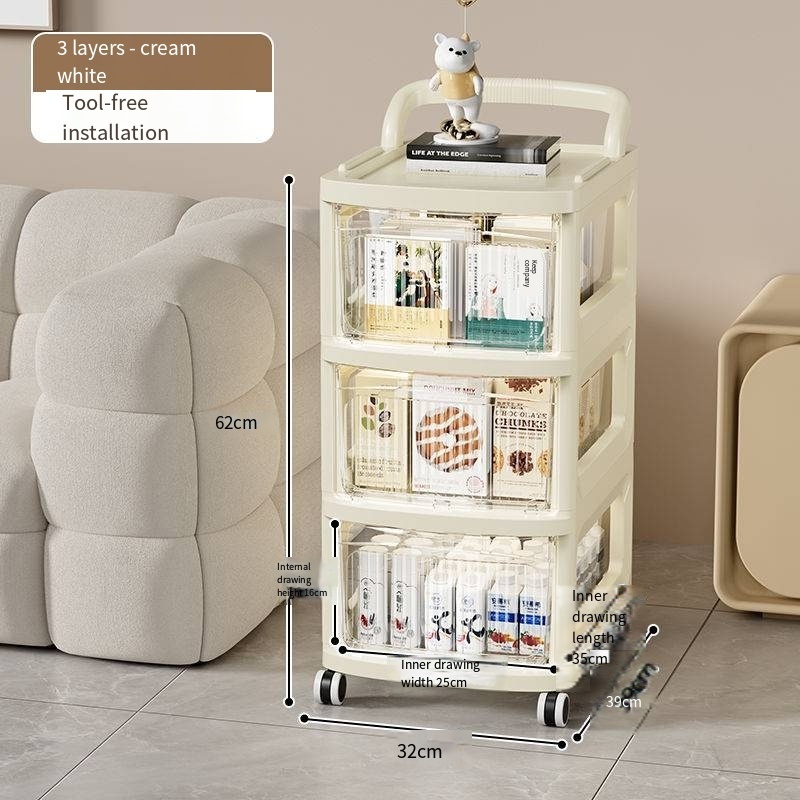 Living room Baby baby toys storage cabinet Storage cabinets Multi-layer removable snack cabinets