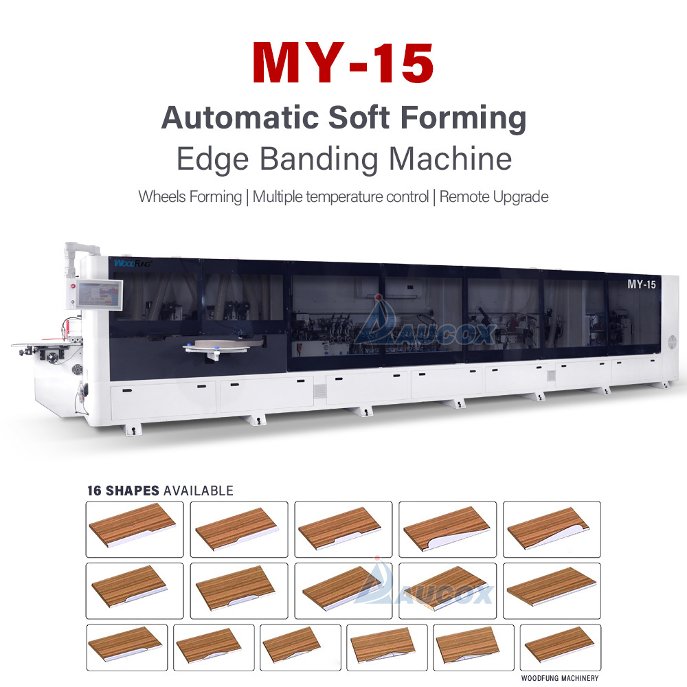 Soft Forming J/C Type Automatic Edge Banding Machine EVA and PUR Glue