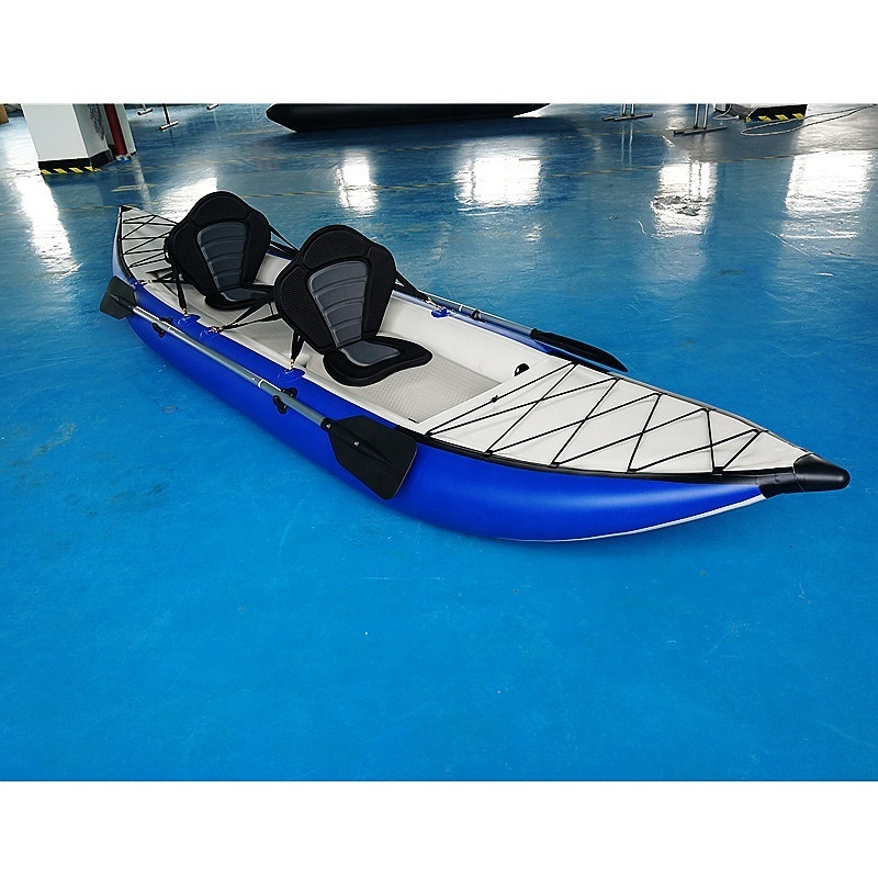 Drop Stitch/PVC Fishing Kayak 2 Person Pedal Drive Inflatable Canoe Kayak with Cheap Price