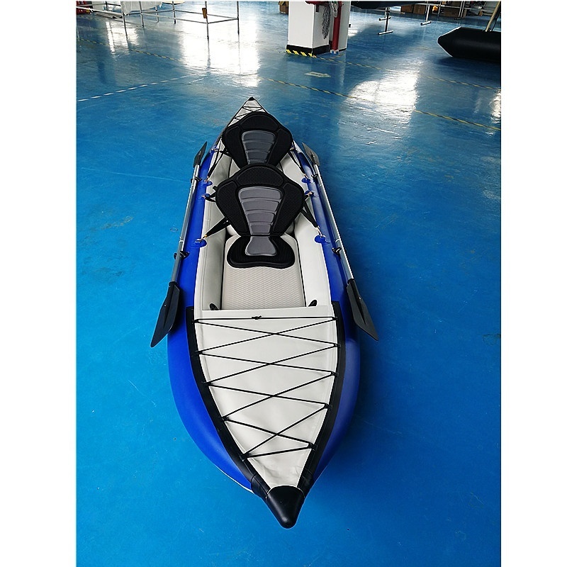 Drop Stitch/PVC Fishing Kayak 2 Person Pedal Drive Inflatable Canoe Kayak with Cheap Price