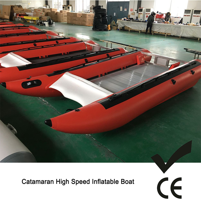 (CE) inflatable high speed catamaran boat catamaran fishing boat