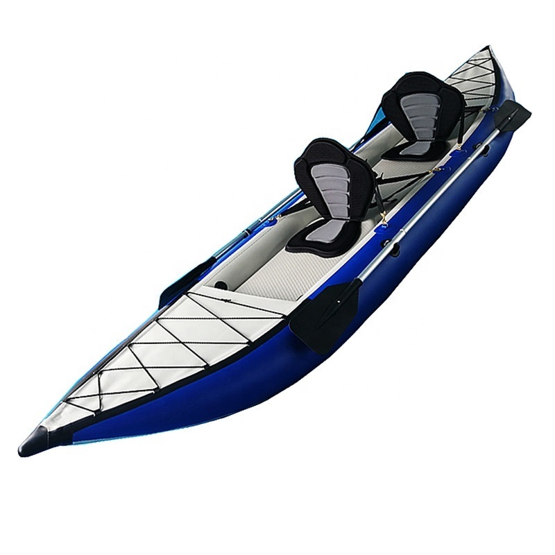 Drop Stitch/PVC Fishing Kayak 2 Person Pedal Drive Inflatable Canoe Kayak with Cheap Price