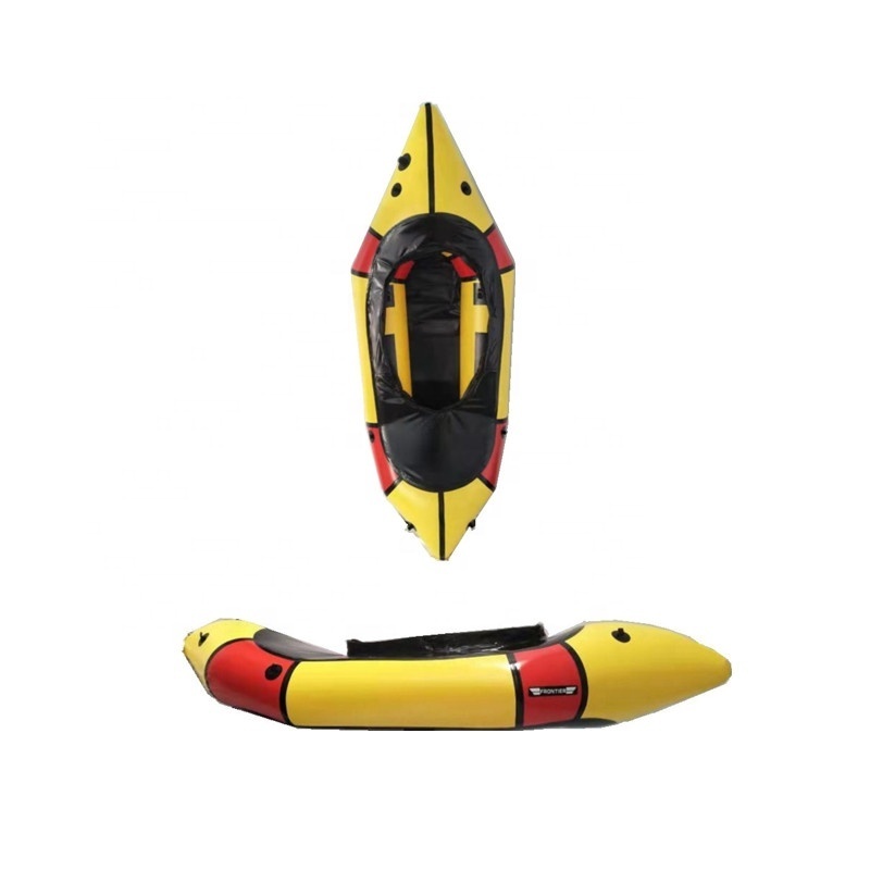 Raised floor tpu inflatable boat light weight kayak packraft