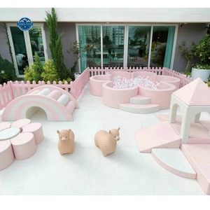 16X16Feet Commercial Pink Indoor Soft Play Equipment Set Soft Play Set For  softplay Party Rental