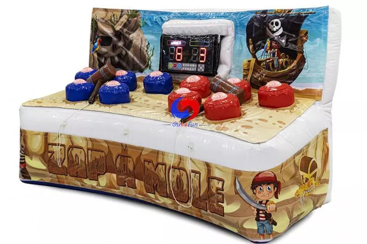 Carnival Classic Interactive Playing Sports Games Inflatable Human Whack A Mole Zip A Mole