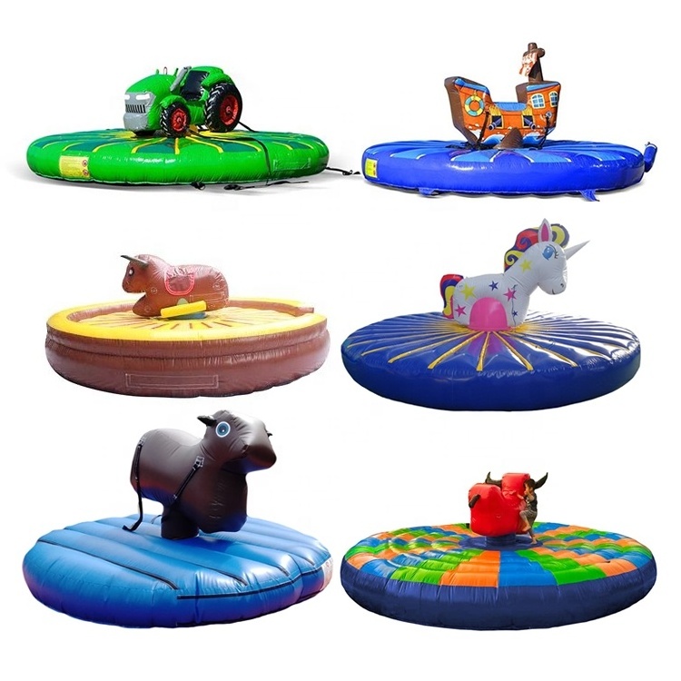 Wholesale factory price rodeo ride inflatable games mechanical bull for sale Red eyed Bull/sheep/camel rodeo game