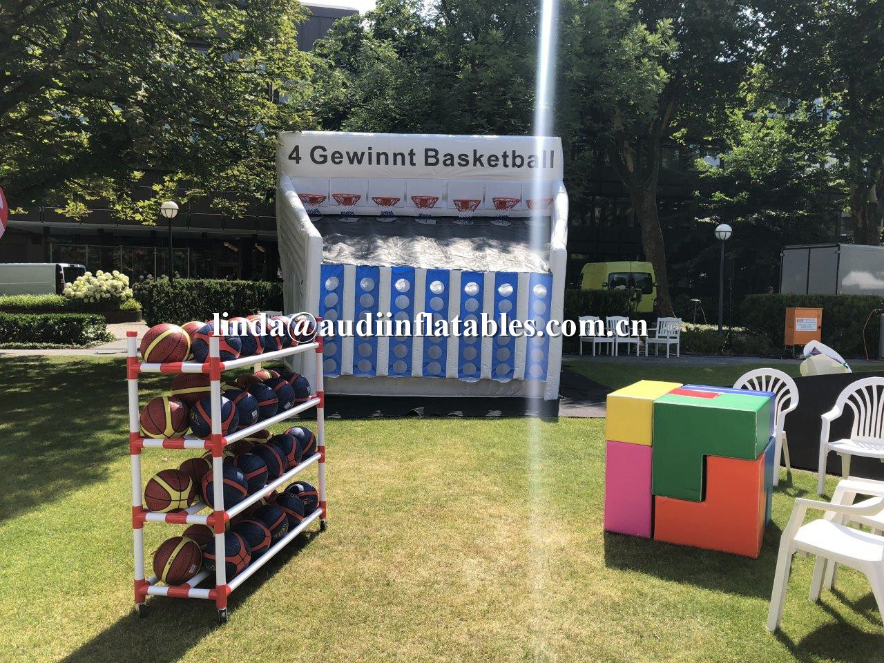 Connect 4 In A Row,Inflatable Basketball Sport Game 4 gewinnt basketball for  Carnival Party