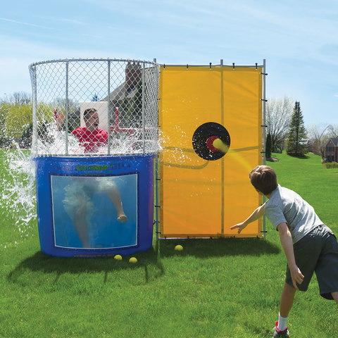 Backyard Inflatable Dunk Tank Water Games Popular Dunking Machine Splash Dunk Tank