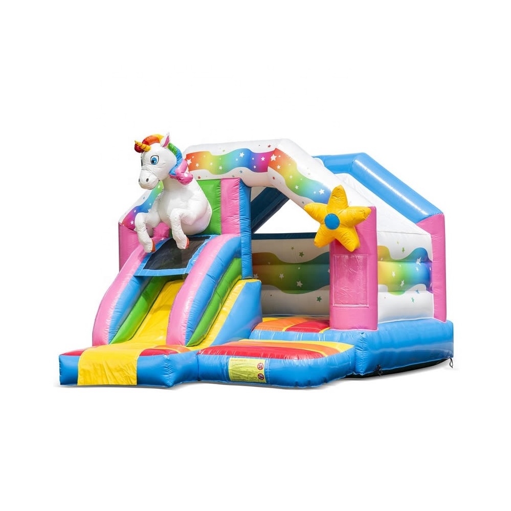 Unicorn Disco Bounce and Slide unicorn bounce house with slide unicorn bouncy castle to buy