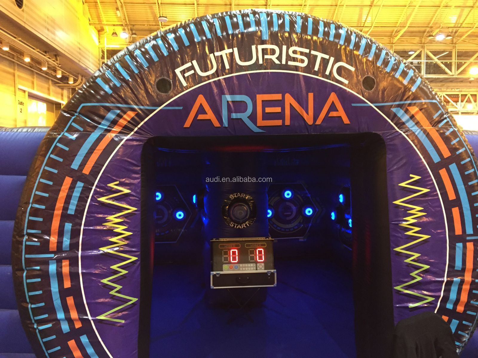 Futuristic Arena Inflatable IPS challenge Game Carnival Interactive Arena Game