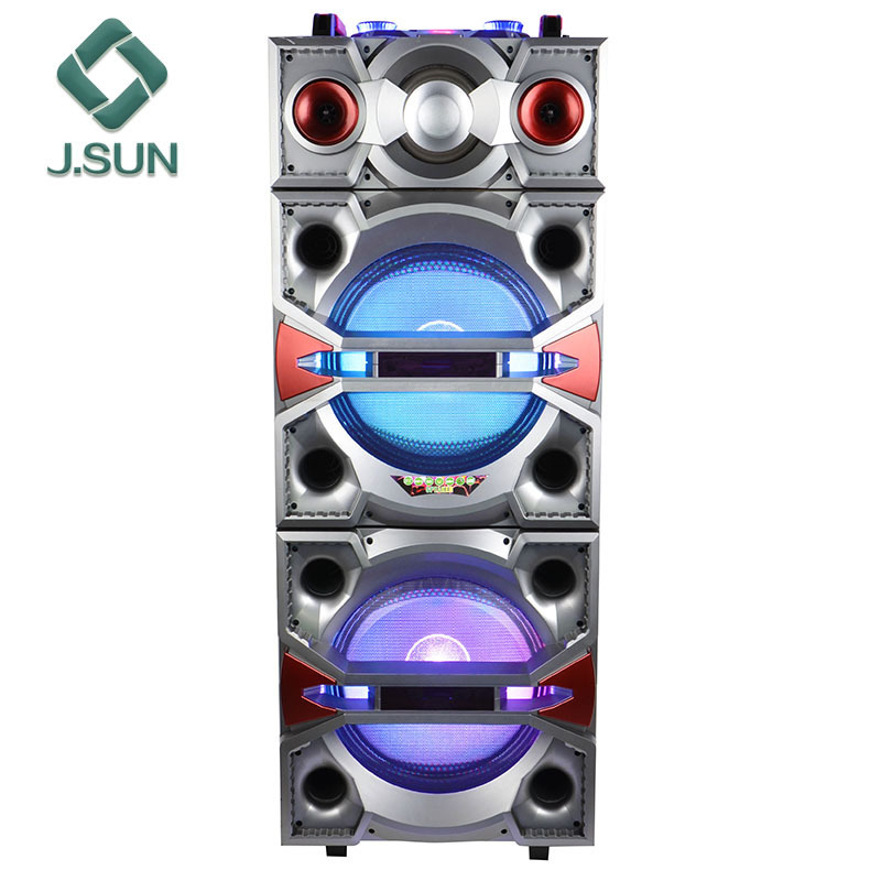 Big powered dual 15 inch Stage DJ Speakers Box with wheels