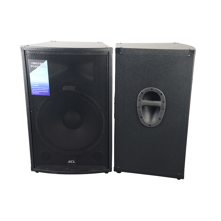 Powered 15 inch stage speaker box professional HIFI DJ passive pair speaker