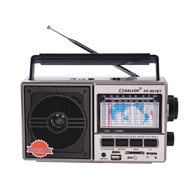 Vofull Hot Selling LCD Display Portable Radio USB Rechargeable Radio  AM/FM Receiver Radio