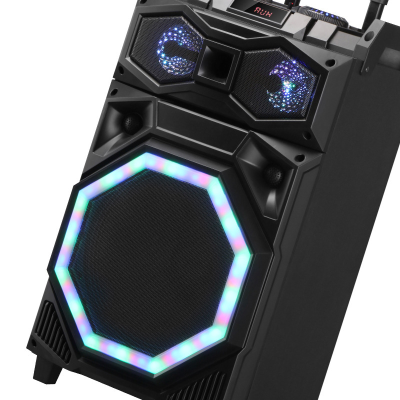 Vofull 12-inch High-power Lantern Sound Wireless Microphone  Trolley Speaker