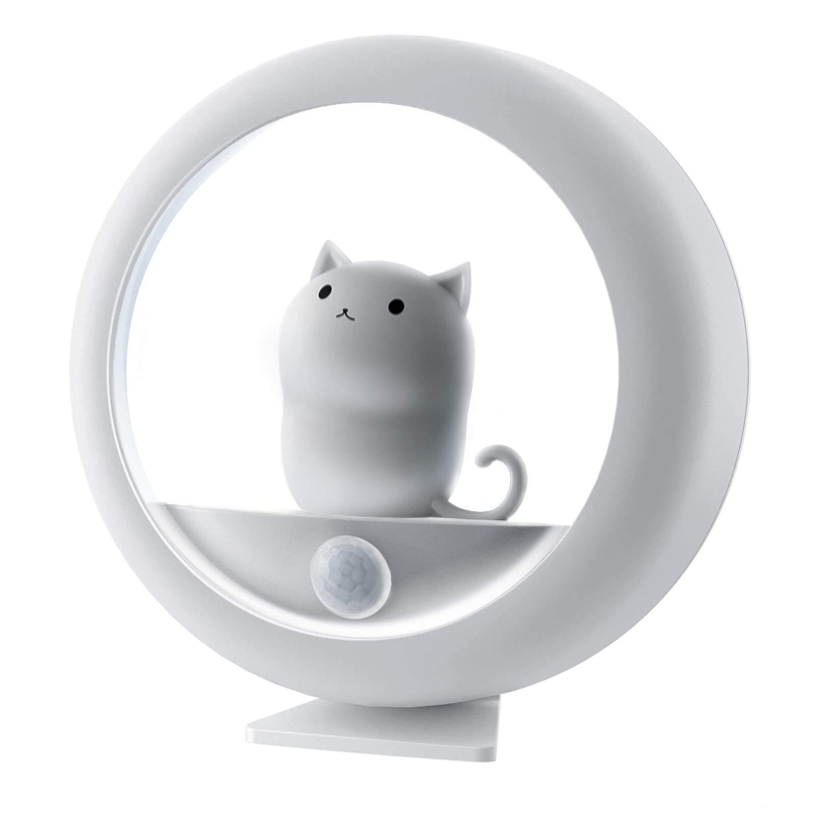 Vofull Hot Selling Rechargeable Night Lamp Motion Sensor Night Lights Round Cat LED Wall Light For Kids