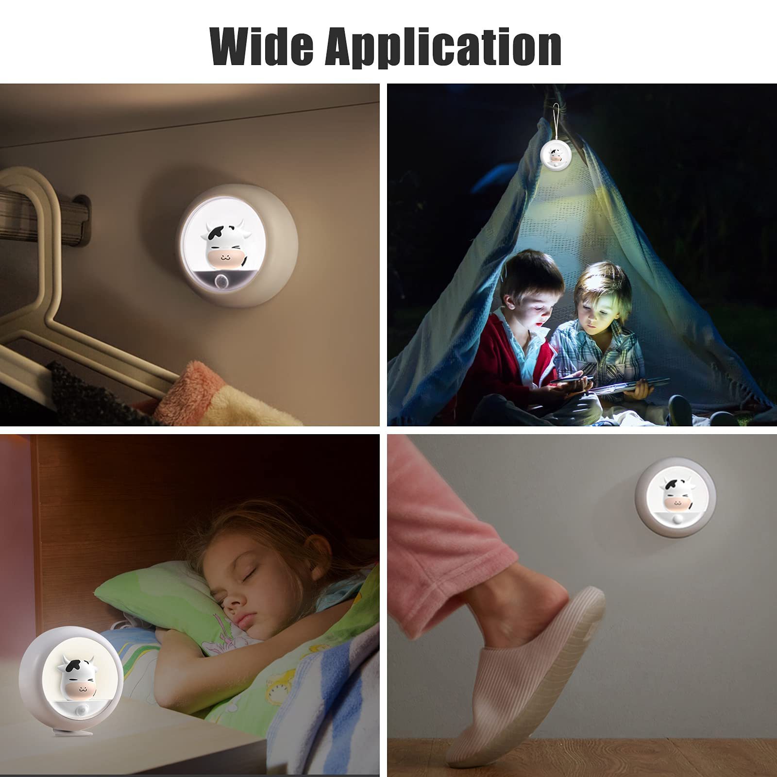 Vofull Bed Lamp US EU Auto LED Light Induction Motion Sensor Control Bedroom Night Lights