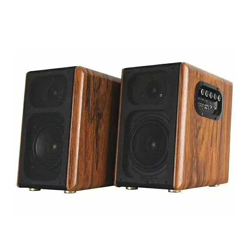 Vofull bookshelf speaker Powered active 8 inch studio monitor speakers pair professional