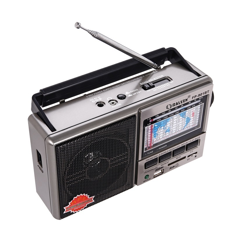 Vofull Hot Selling LCD Display Portable Radio USB Rechargeable Radio  AM/FM Receiver Radio