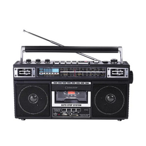 Potable Retro Boombox Cassette Radio Player AM FM Classic Cassette Recorder Stereo Speaker