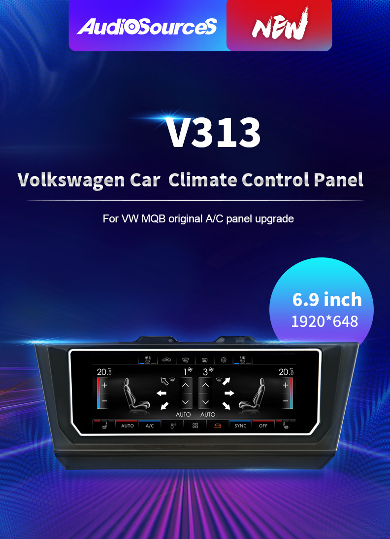 Air Conditioner for Electric LCD Climate Control Board For VW Jetta Car Stereo Touch AC Air Conditioning Decorative Panel