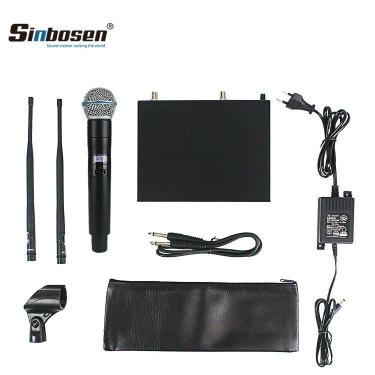 Sinbosen UHF professional wireless microphone system Q-D4 cordless microphone music production equipment studio