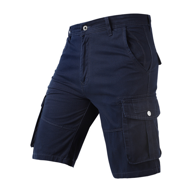 Hot Selling Jeans Cotton Summer Multi Pockets Short Pants Casual 6 Pocket Cargo Shorts For Men