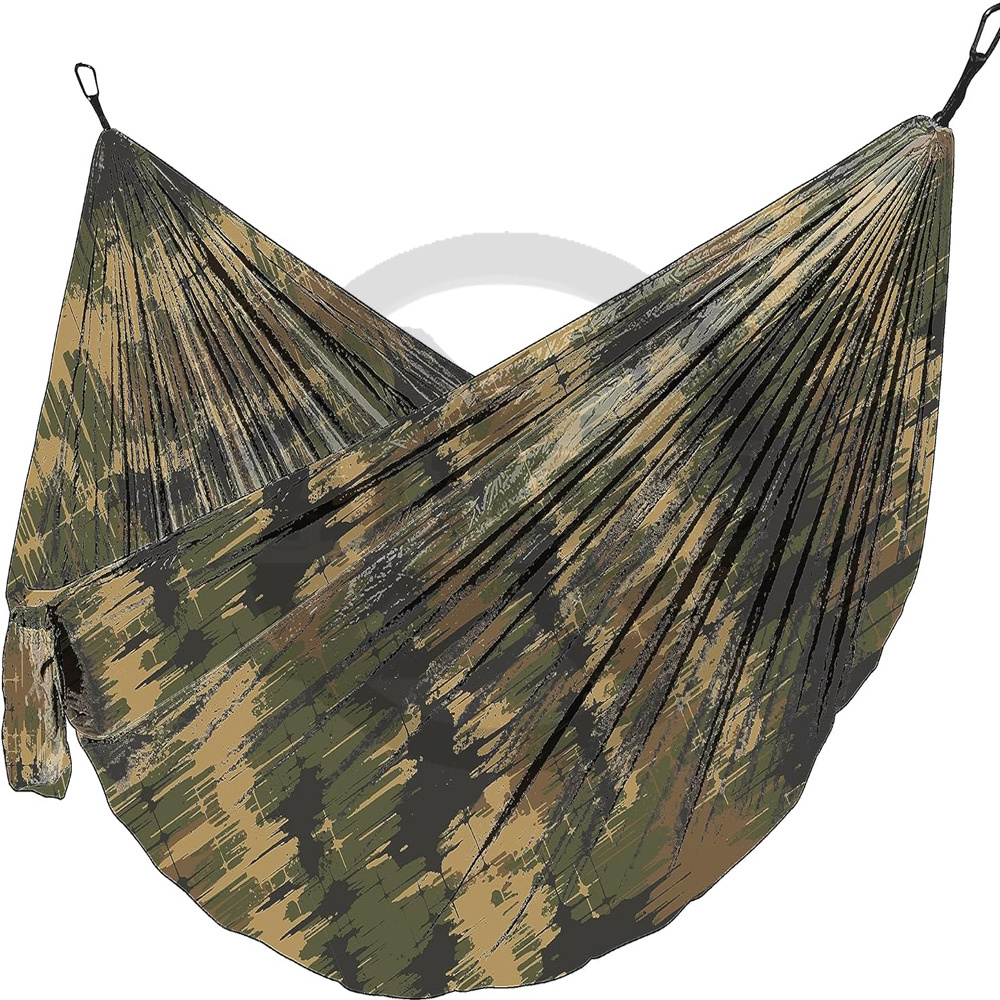 New Sublimation  Heavy Duty Hammock with Parachute Nylon Fabric Camping Accessories & Camping Gear for Outdoor Activities