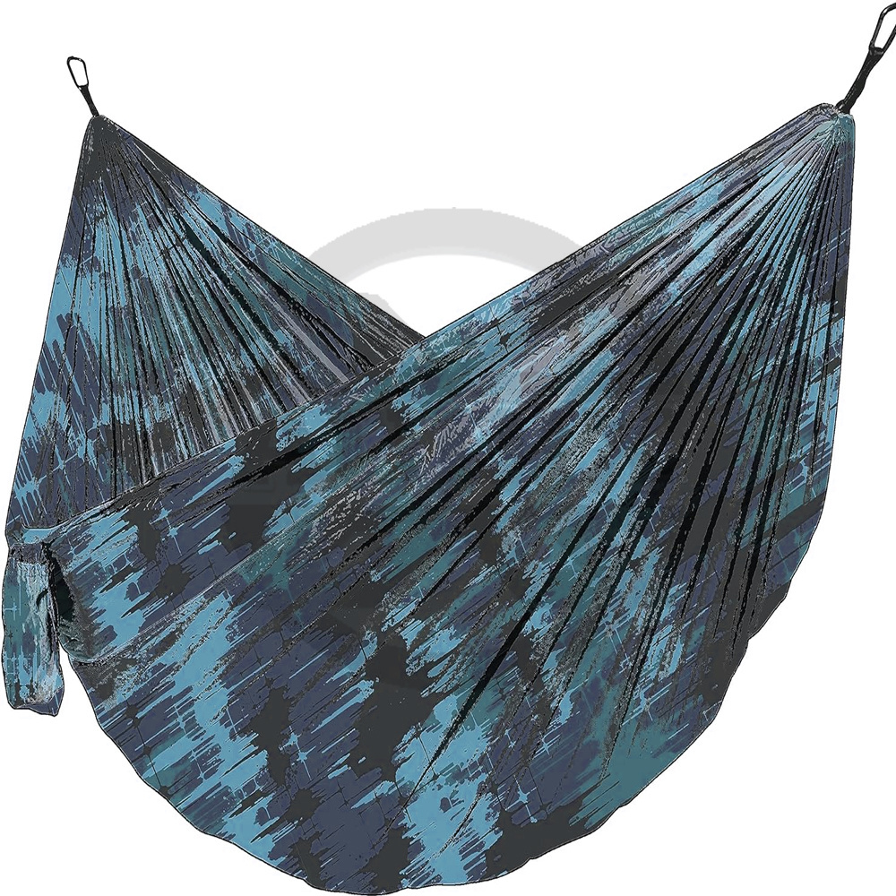 New Sublimation  Heavy Duty Hammock with Parachute Nylon Fabric Camping Accessories & Camping Gear for Outdoor Activities