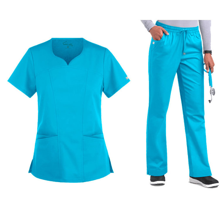 Custom wholesale medical nursing scrubs for nurse hospital uniform scrub sets