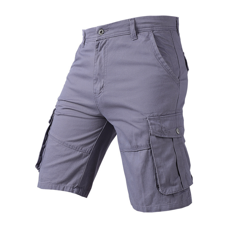 Hot Selling Jeans Cotton Summer Multi Pockets Short Pants Casual 6 Pocket Cargo Shorts For Men