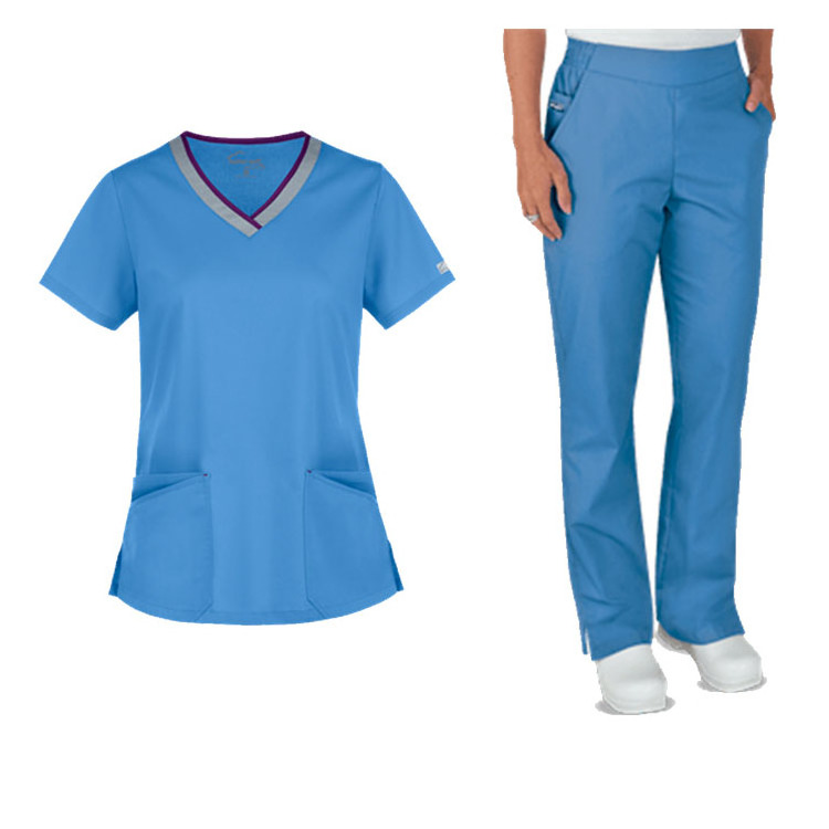 Custom wholesale medical nursing scrubs for nurse hospital uniform scrub sets