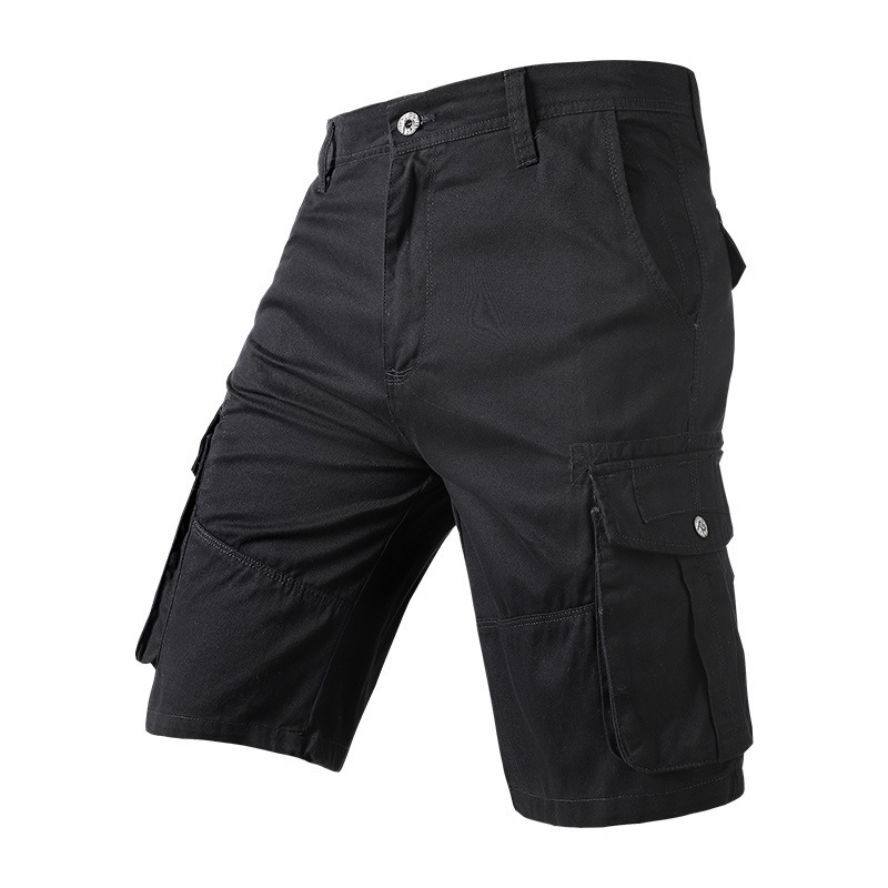 Hot Selling Jeans Cotton Summer Multi Pockets Short Pants Casual 6 Pocket Cargo Shorts For Men