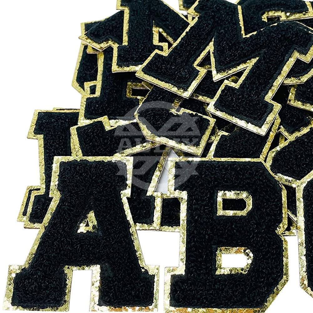 2023 Chenille Letter Patches Self Adhesive Letters Iron on Letters for Clothing in new style and quality