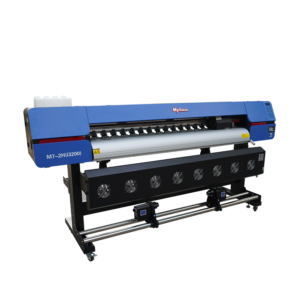 6ft Roll to Roll UV Printer with Three I3200 Hoson Board Inkjet Plotter Large Format Digital Printing Machine Banner Printer 210