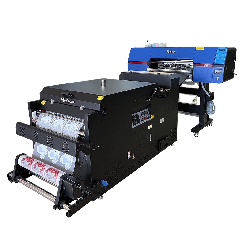 White Ink Direct To Film Printer Plastisol offset heat transfer inkjet Printing Machine XP600 DTF Printer With Shaker and Dryer