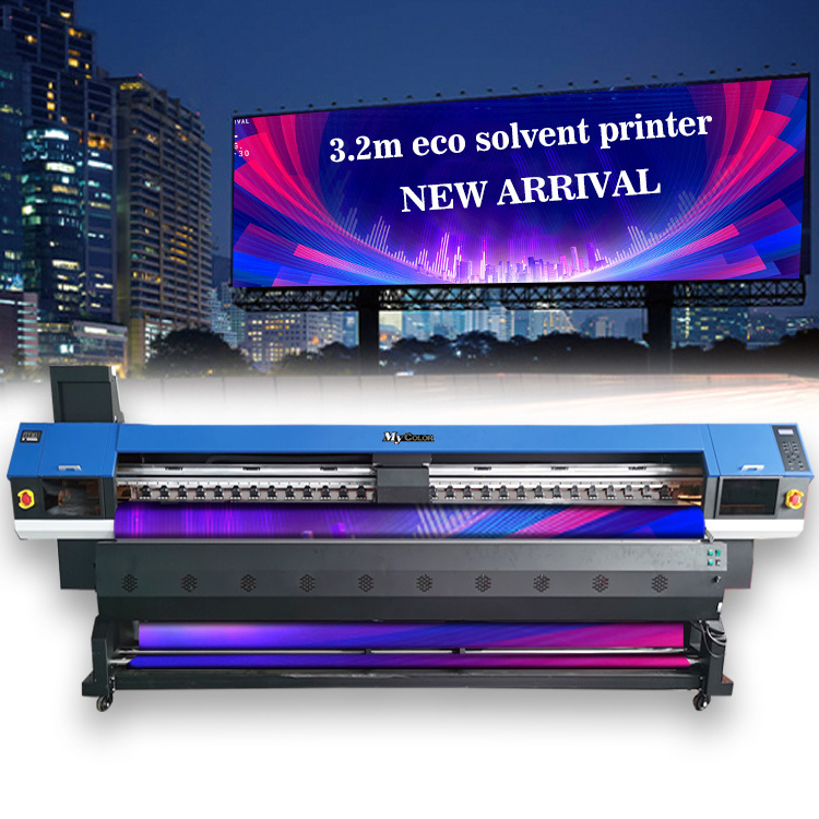 High Productive 46sqm/h 3.2m Dual Printheads F1080/i3200 Flex Banner Mycolor Eco Solvent Printer for Retail Billboard Tarpaulin