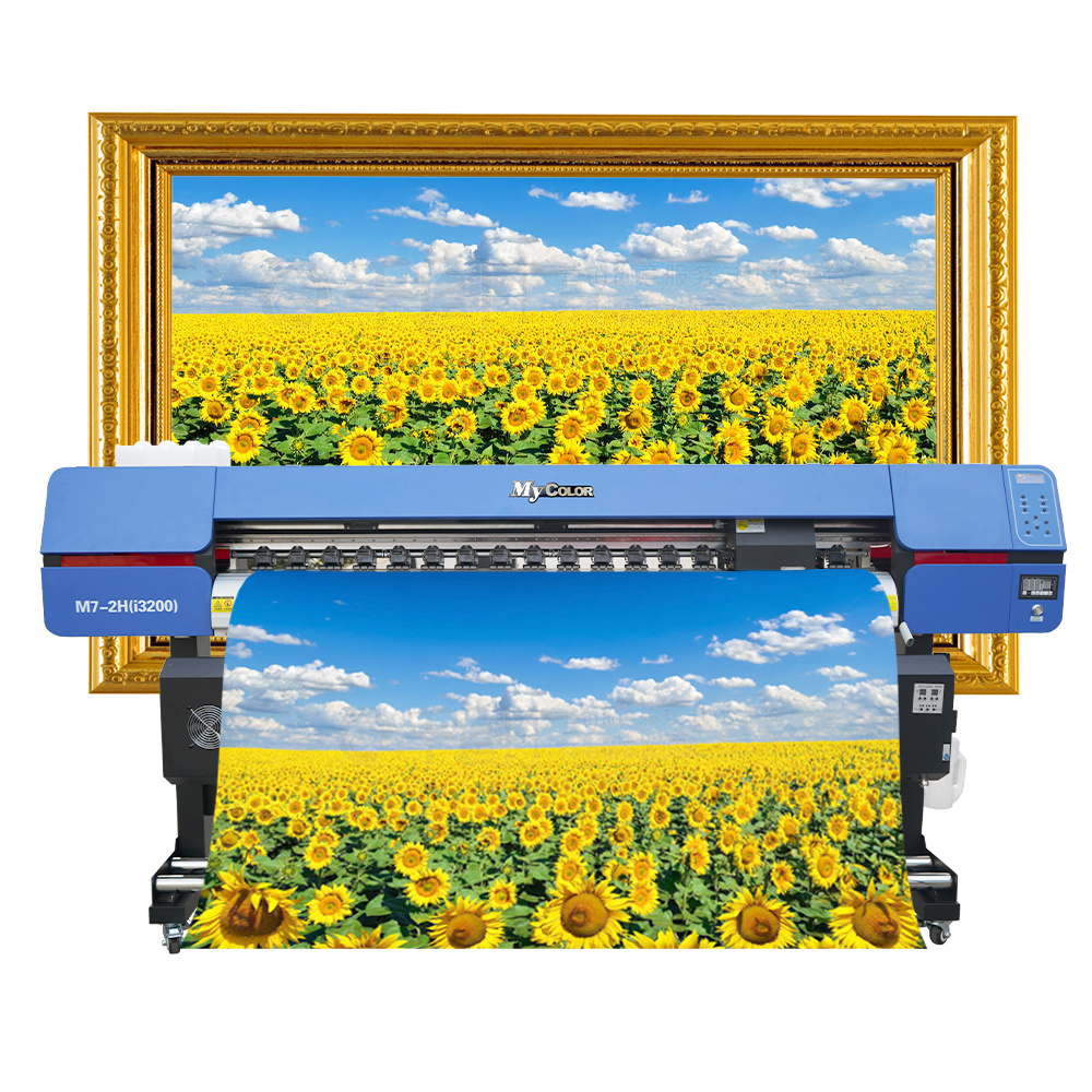 6ft Roll to Roll UV Printer with Three I3200 Hoson Board Inkjet Plotter Large Format Digital Printing Machine Banner Printer 210