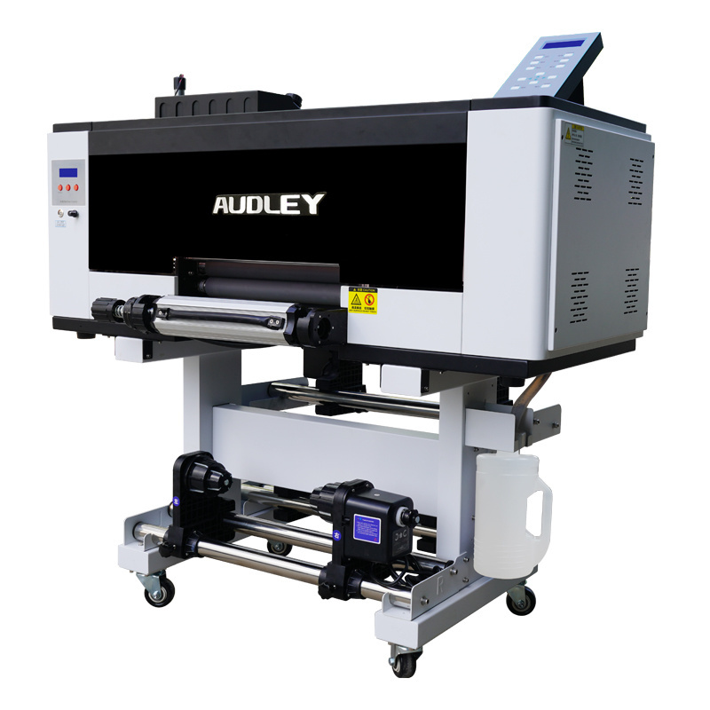 AUDLEY Factory Supply roll to roll UV DTF Printing Machine With 3 Xp600 F1080 Cell Phone Case UV DTF Printer With Laminator