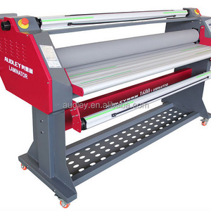 Audley 1600 1600H5+ 63'' CE automatic feeding wide format industrial roll hot and cold melt laminator machine price for paper