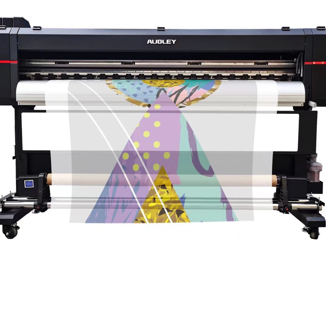 Hot selling Audley 1800mm large format  three I3200-U1head roll to roll UV printer