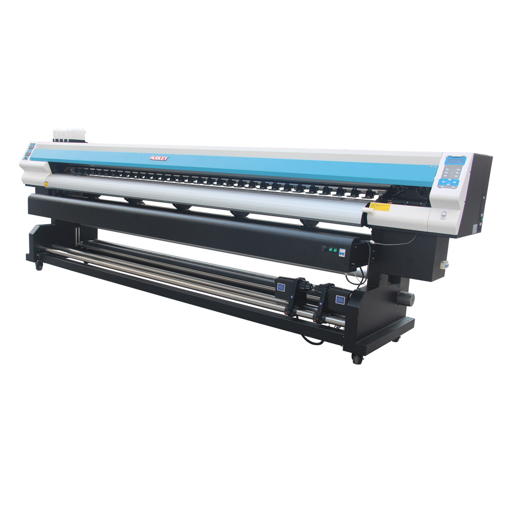 CE audley S3200 3.2m large format digital dx5 eco solvent vinyl canvas printer flex printing machine price with CE 10''