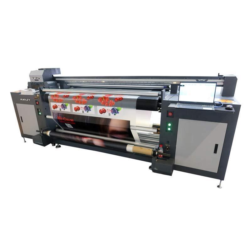 UV Hybrid printer UV roll to roll UV flatbed printer Audley printer for cotton handbag wood glass leather printing machine