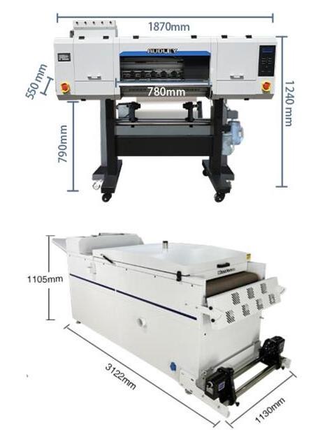 Manufacturer direct supply White Ink Direct To Film Printer 4 i3200 heads dtf printer easy to operate