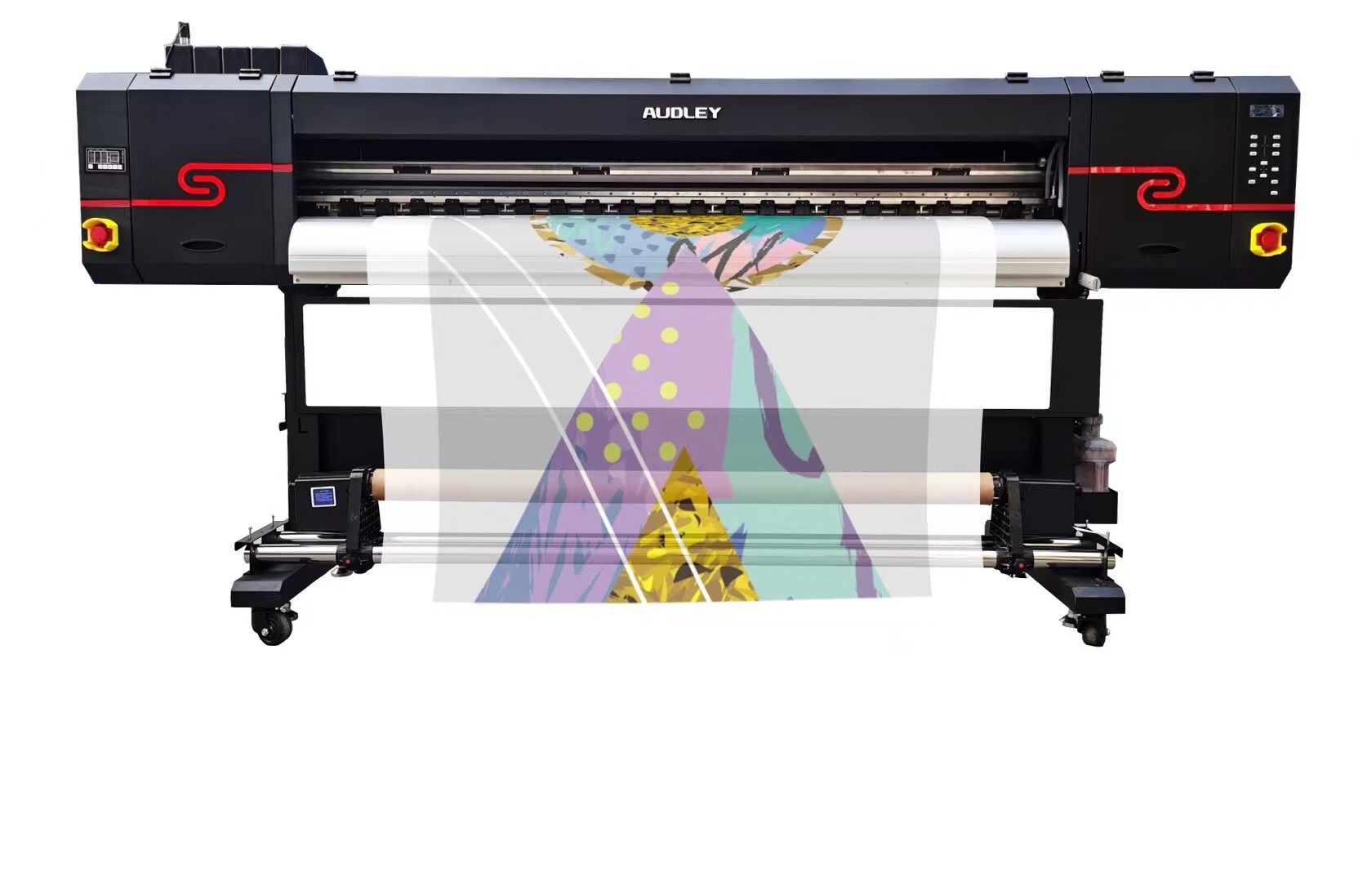 Hot selling Audley 1800mm large format  three I3200-U1head roll to roll UV printer