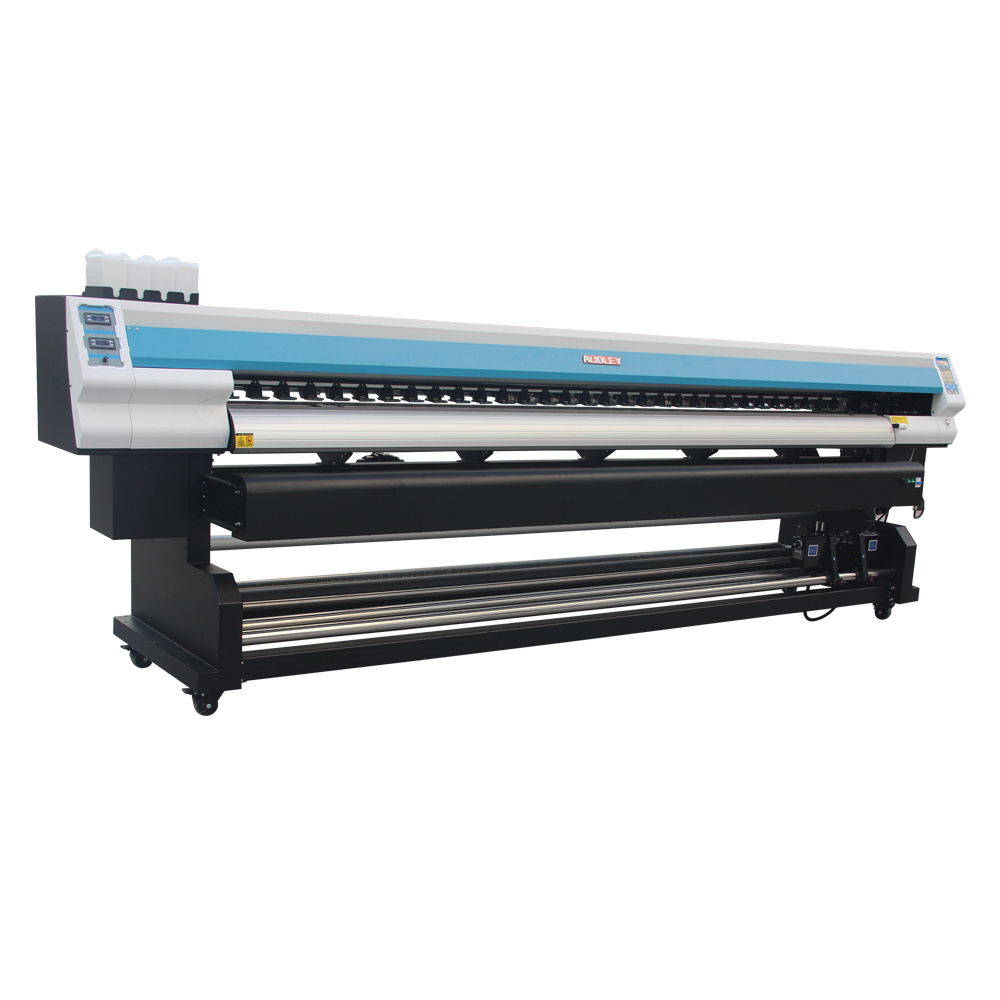 CE audley S3200 3.2m large format digital dx5 eco solvent vinyl canvas printer flex printing machine price with CE 10''