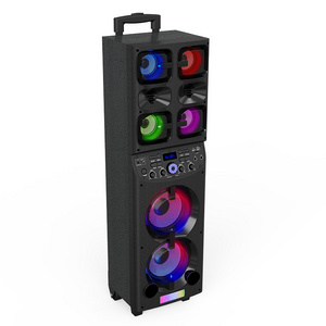 Huge Sound Audmic Party Speaker BL AUX In Micro USB SD FM Radio Power Portable Karaoke Speakers